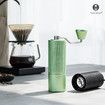 Chestnut C3S Manual Coffee Grinder,Stainless Steel S2C Conical Burr Coffee Grinder,Hand Coffee Grinder with Foldable Handle,Adjustable Grind Setting for Travel/Camping/Home,Green