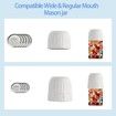 Portable Electric Mason Jar Vacuum Sealer Automatic Air Pump USB Rechargeable For Food Storage Color White