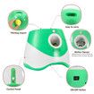 Automatic Ball Launcher for Small and Medium Dogs, Indoor and Outdoor Tennis Ball Thrower, 6PCS Mini Tennis Balls,Green