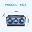 Solar Powered Car Exhaust Fan Window Ventilation Cooling System with Triple Outlets