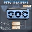 Solar Powered Car Exhaust Fan Window Ventilation Cooling System with Triple Outlets