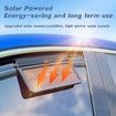 Solar Powered Car Exhaust Fan Window Ventilation Cooling System with Triple Outlets