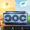 Solar Powered Car Exhaust Fan Window Ventilation Cooling System with Triple Outlets