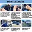 Solar Powered Car Exhaust Fan Window Ventilation Cooling System with Triple Outlets