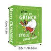 Green Monster Grinch Advent Calendar Set of 12 Cute Cartoon Figures Dolls for Christmas Holiday Stocking Stuffer GJ171-005