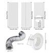 Dryer Accessory Clothes Dryer Vent Parts Clothes Connector Fittings Indoor Dryer Vent Kit Window Duct Parts Accessories
