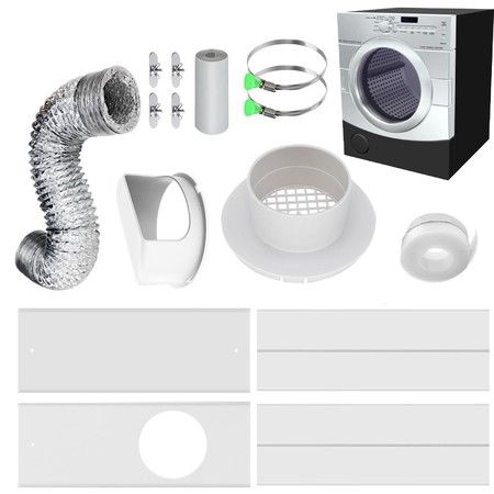 Dryer Accessory Clothes Dryer Vent Parts Clothes Connector  Fittings Indoor Dryer Vent Kit Window Duct Parts Accessories