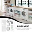Dryer Accessory Clothes Dryer Vent Parts Clothes Connector Fittings Indoor Dryer Vent Kit Window Duct Parts Accessories