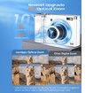 5K Digital Photography Camera 56MP Autofocus Vlogging Touchscreen 10X Zoom 6 Axis Anti Shake Compact 64GB SD Card Dual Lens 2 Batteries