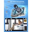 5K Digital Photography Camera 56MP Autofocus Vlogging Touchscreen 10X Zoom 6 Axis Anti Shake Compact 64GB SD Card Dual Lens 2 Batteries