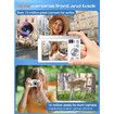 5K Digital Photography Camera 56MP Autofocus Vlogging Touchscreen 10X Zoom 6 Axis Anti Shake Compact 64GB SD Card Dual Lens 2 Batteries