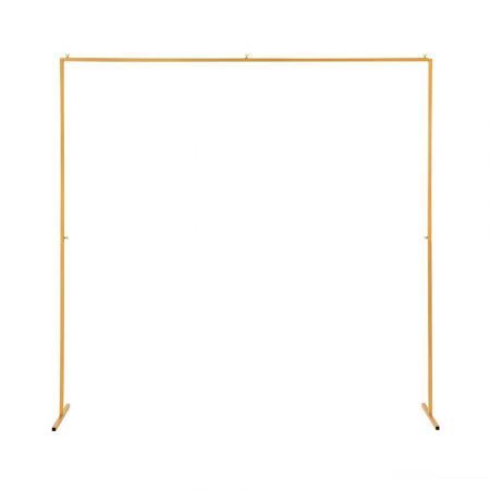 2M Backdrop Stand Wedding Background Decoration Party Flower Balloon Display Golden
