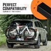 2 EBike Rack Vehicle Electric Bicycle Rear Carrier Holder Stand Cycle Storage Platform for Car 2 Inches Foldable Tilt with Lock