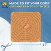 Silicone Chicken Coop Mats Nesting Box Liners Washable Reusable For Eggs Bedding Pads Color Brown