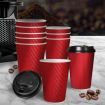 100 Pcs 16oz Disposable Takeaway Coffee Red