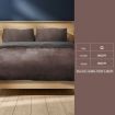 Luxury Bedding Two-Sided Quilt Cover with Pillowcase Queen Size Taupe