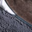 Luxury Bedding Two-Sided Quilt Cover with Pillowcase Queen Size Taupe