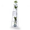 5 Tier Corner Shelf Wooden Storage White
