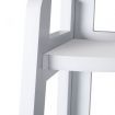 5 Tier Corner Shelf Wooden Storage White