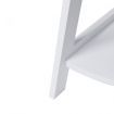 5 Tier Corner Shelf Wooden Storage White