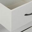 Chest of 2 Drawers Bedside Table Beige