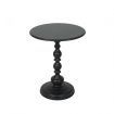 Side Table Vintage End Round Black