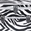 Portable Makeup Case Cosmetic Organiser Box Beauty Travel Suitcase 5 in 1 Zebra