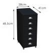 6 Drawer Office Cabinet Drawers Black