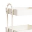 3 Tiers Kitchen Trolley Cart White