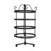 Earring Holder Stand Jewelry Display Hanging Rack Storage Metal Organizer 4 Tier Black