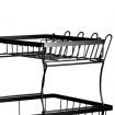 Detachable Dish Drying Rack Cutlery Black