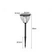 LED Solar Powered Garden Lights 80cm Medium