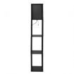 Floor Lamp Storage Shelf LED Black