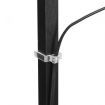 Floor Lamp Storage Shelf LED Black