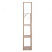 LED Floor Lamp with Storage Shelf Brown