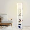 Floor Lamp Storage Shelf LED White