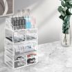Cosmetic 7 Drawer Makeup Organizer Storage Jewellery Holder Box Acrylic Display