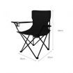 Camping Chairs Folding Arm Foldable Black
