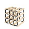 Timber Wine Storage Rack Wooden 12 Bottle