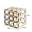 Timber Wine Storage Rack Wooden 12 Bottle