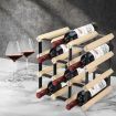 Timber Wine Storage Rack Wooden 12 Bottle
