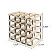 Timber Wine Storage Rack Wooden 20 Bottle