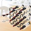 Timber Wine Storage Rack Wooden 20 Bottle