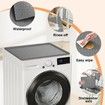 Silicone Washer Dryer Top Covers Non-Slip 60*50cm Mat Protector for Laundry Kitchen Surfaces Color Grey