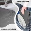 2PCS Silicone Washer Dryer Top Covers Non-Slip 65*60cm Mat Protector for Laundry Kitchen Surfaces Color Black