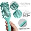 Curl Defining Brush for Curly Hair, Vented Hair Brush, Curly Hair Brush Defining, Define Styling Brush for Curly Hair, Shaping and Defining Curls for Women, Green, 1PC