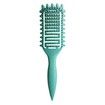 Curl Defining Brush for Curly Hair, Vented Hair Brush, Curly Hair Brush Defining, Define Styling Brush for Curly Hair, Shaping and Defining Curls for Women, Green, 1PC