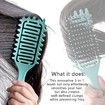 Curl Defining Brush for Curly Hair, Vented Hair Brush, Curly Hair Brush Defining, Define Styling Brush for Curly Hair, Shaping and Defining Curls for Women, Green, 1PC
