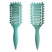 Curl Defining Brush for Curly Hair, Vented Hair Brush, Curly Hair Brush Defining, Define Styling Brush for Curly Hair, Shaping and Defining Curls for Women, Green, 1PC