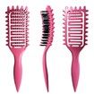 Curl Defining Brush for Curly Hair, Vented Hair Brush, Curly Hair Brush Defining, Define Styling Brush for Curly Hair, Shaping and Defining Curls for Women, Pink, 1PC